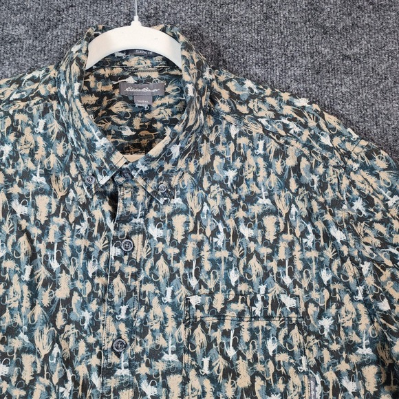 Eddie Bauer Other - Eddie Bauer Classic Fit Men Fishing Outdoor Gorpcore Camp Shirt Cotton 2XL